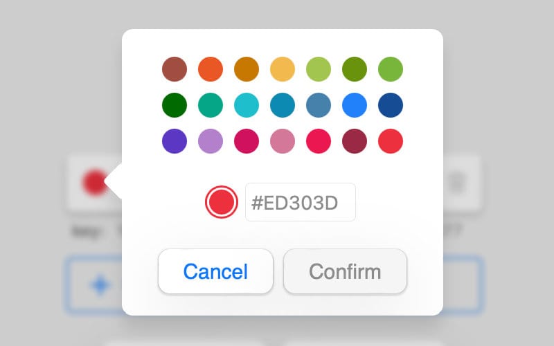 Channel color picker