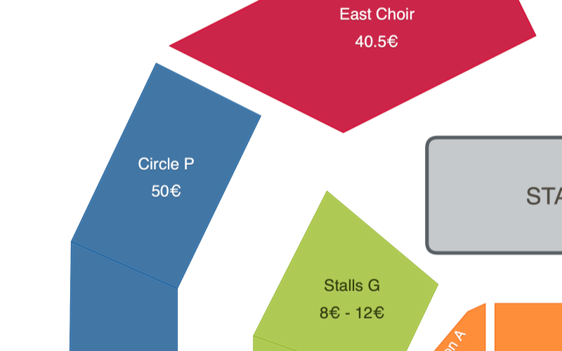 Section price ranges